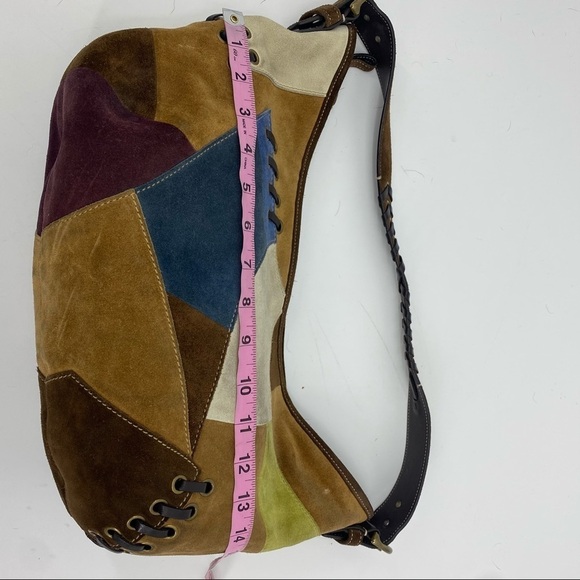Coach 2004 suede patchwork hobo F04s-9587 - Picture 9 of 13